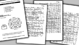 Das unstrukturierte Ausgangsmaterial als Rohstoff für die spätere Leitbild-Broschüre