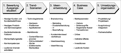 Vorgehensweise Internet - Produktinnovation